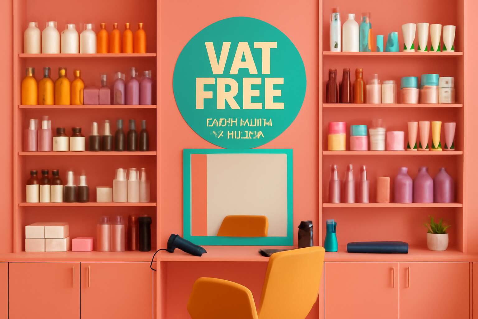 salon supplies vat free code